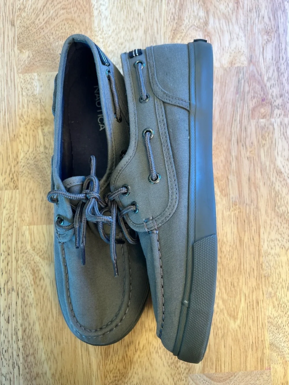 Nautica Spinnaker Youth Gray Boat Shoes US size 5 or EU 37 - Picture 9 of 14